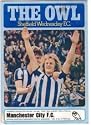 Sheffield Wednesday v Manchester City Official Match Day Programme (Tuesday, 28th August, Football League Cup, 2nd round, 1st leg)