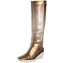 Aquatalia by Marvin K. Women's Amber Boot,Bronze Shaded weatherproof patent,7 M US