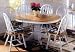 Farmhouse Table Only (White/Wood) (31"H x 60L" x 38W")