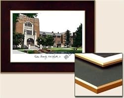 Purdue University Collegiate Laminated Collegiate 18x14 Lithograph