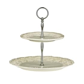 Premier - Diamante Georgia - Assiette � g�teau - 2 �tages (Import Grande Bretagne)