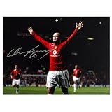 Wayne Rooney Signed Manchester United Photo: Debut Hat-Trick