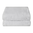 Cotton Flannel Pack & Play Crib Sheets 2-pk - White