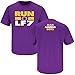 LSU Football Fans Run LF7 Purple Tee Shirt