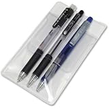 PencilThings Pocket Protector, Classic Transparent 12 Pack