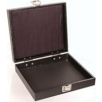 Black Jewelry Display Storage Travel Container Lock Box