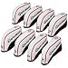 Taylor made iron set sock headcover 4-pw,x wht/blk