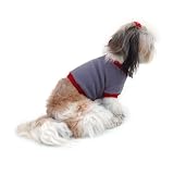 Fleece Sweater Shirt - Gray/Red - 2X Small