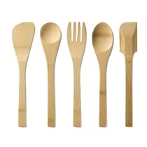 Bambu Kids In The Kitchen Utensil, Set of 5, Natural