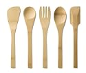 Bambu Kids In The Kitchen Utensil, Set of 5, Natural