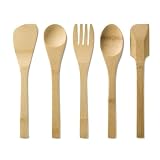 Bambu Kids In The Kitchen Utensil, Set of 5, Natural by Bambu