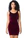 American Apparel Velvet Tank Pencil Dress Small-Burgundy