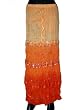 New Designer Skirt-women's Elastic Orange Color Cotton Skirt with Sequin Embroidered Designer Indian Clothing Size 37 Inches Free Shipping