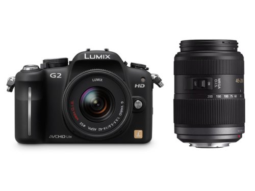 Panasonic Lumix G2 12.1MP Compact System Camera Twin Lens Kit - Black
