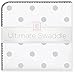 SwaddleDesigns Large Receiving Blanket, Ultimate Swaddle for Baby Boys, Girls, Softest US Cotton Flannel, Best Shower Gift, Made in USA, Sterling Big Dots (Mom's Choice Award Winner)