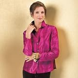 TravelSmith – Women’s Silk Shantung Cropped Shirt