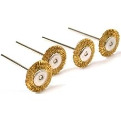 4 Brass Wire Wheel Brushes Polishing Tools fits Dremel