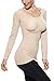 Khaya Women's Basic Long-Sleeve Bodysuit Seamless Body Shaper Top
