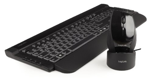 LogiLink Wireless Luxus Kombination Funk Tastatur mit Maus Set Preisvergleich