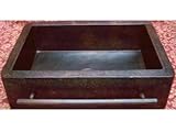 Farmhouse Apron Copper Sink With Integrated Towelbar - Dark - Standard 33"x22"x9"