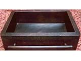 Farmhouse Apron Copper Sink With Integrated Towelbar - Dark - Standard 33"x22"x9"