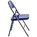 Flash Furniture HERCULES COLORBURST Series Cobalt Blue Triple Braced & Double Hinged Metal Folding Chair