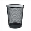 SPR52770 - Round Waste Bin, Steel Mesh, 11-7/10x11-7/10x14, Black