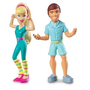 Disney Pixar Toy Story 3 Exclusive Action Links Mini Figure Buddy 2Pack Ken Great Shape Barbie by 