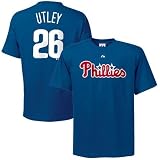 Majestic Philadelphia Phillies #26 Chase Utley Royal Blue Players T-shirt