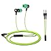 Dostyle In-Ear Earbuds Headphones, Hammering Gaming Earphones Noise Isolating Stereo Bass with Microphone (Green)