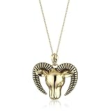 Belle Noel Rams Head Locket Necklace