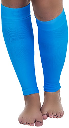 Remedy Calf Compression Running Sleeve Socks, Medium, Blue