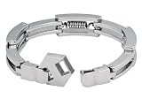 Super Heavy Duty One of A Kind Spring Design Men's Surgical Steel Bracelet