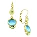 Peridot & Olivine Green Lever Back Earrings