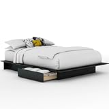 Step One Collection Full/Queen Platform Bed (54/60) in Solid Black Finish B ....
