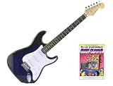 New York Pro Electric Guitar, Blue Burst with Bonus ROCK Book, CD, DVD Package