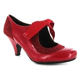Hush Puppies Annalise Red Leather Womens Shoes
