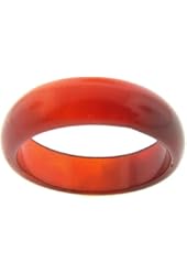 Genuine Chinese Red Jade Ring 6mm