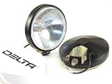 Delta 100 Series Thinline Xenon Driving light w/ Cover - 100W - Black