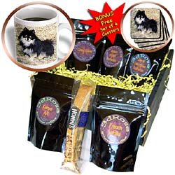 Dogs Pomeranian - Black and Tan Pomeranian - Coffee Gift Baskets - Coffee Gift Basket by 3dRose LLC