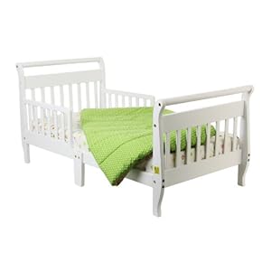 Dream On Me Classic Sleigh Toddler Bed White