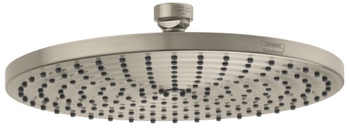 Hansgrohe 27474821 Raindance 240 Air Shower Head, 10-Inch, Brushed Nickel