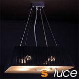S-Luce P0830D Twine H&auml;ngeleuchte 4-flammig 60 x 60 cm, schwarz