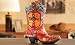 Western Cross Cowboy Boot Table Desk Night LIght Lamp