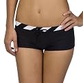 Xhilaration&reg; Juniors Stripe Swim Short Bottom- Black/White