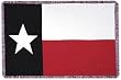 Texas State Flag 3 Layer Afghan Throw Blanket 50" x 70"