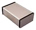 1455N Silver Aluminum Box, For 3U Sized PCBs, With 11 Card Guide Slots, Box = 6.3 x 4.6 x 2.1 in