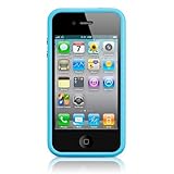 Apple iPhone 4 Bumper - Case for cellular phone - plastic - blue - Apple iP ....