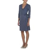 Isaac Mizrahi for Target® Pleated Print Wrap Dress - Navy Voyage