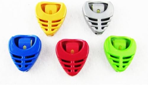 IKN Guitar Pick Holder Colorful Plastic Pick Holders Pack of 10pcs